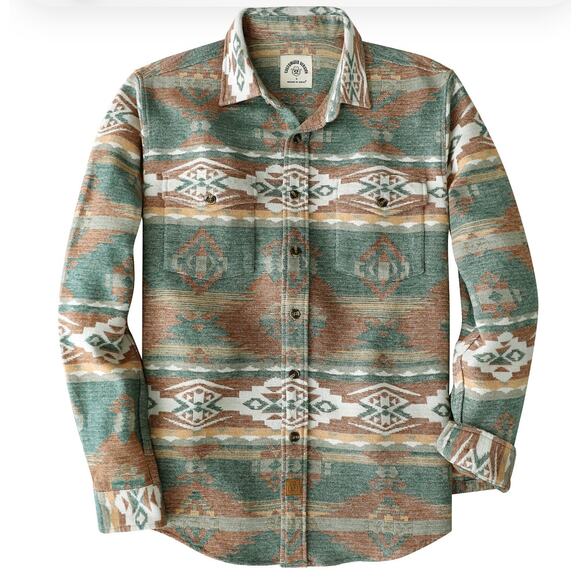 Dubunik Other - Mens Large Western Aztec button down 100%cotton